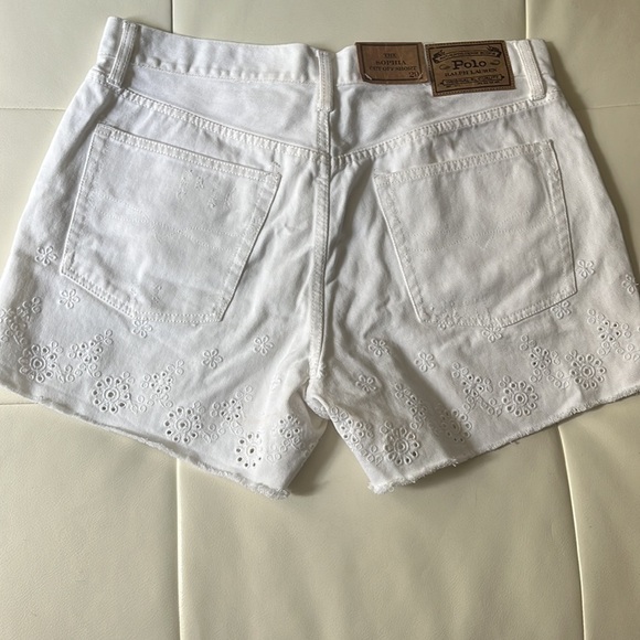 NWT RALPH LAUREN SOPHIA WHITE DENIM SHORTS, size 29 - Picture 4 of 5